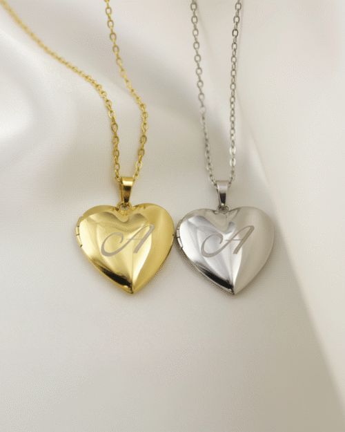 Heart Locket Photo Necklace