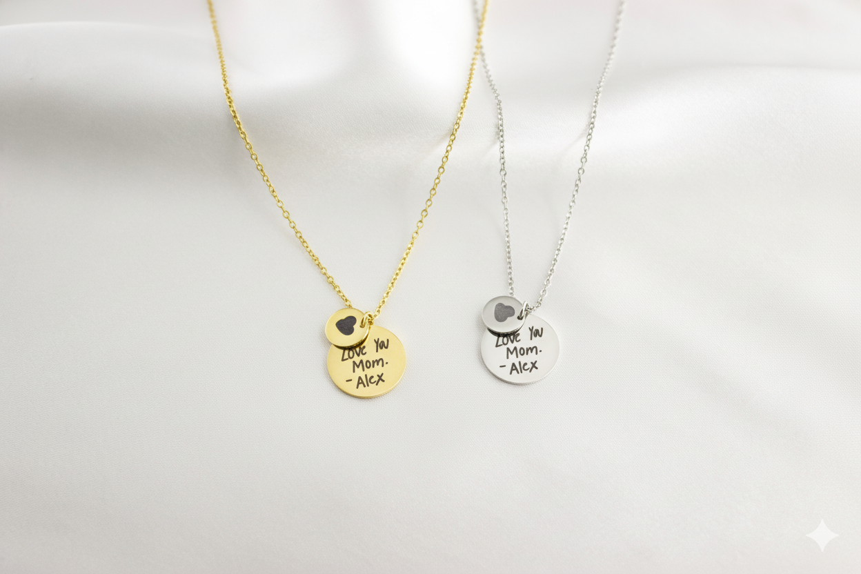 Personalized Handwriting Necklace Pendant - Image 5