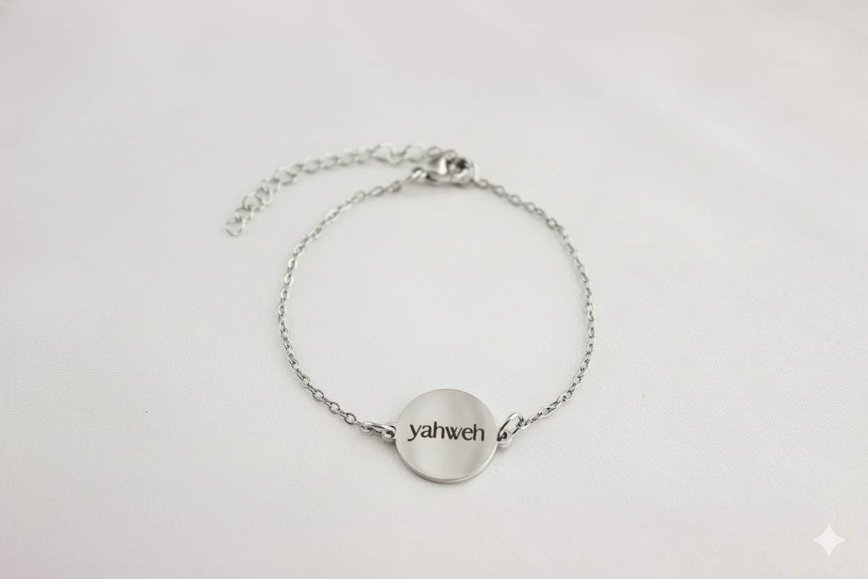 Custom Engraved Round Charm Bracelet - Image 3