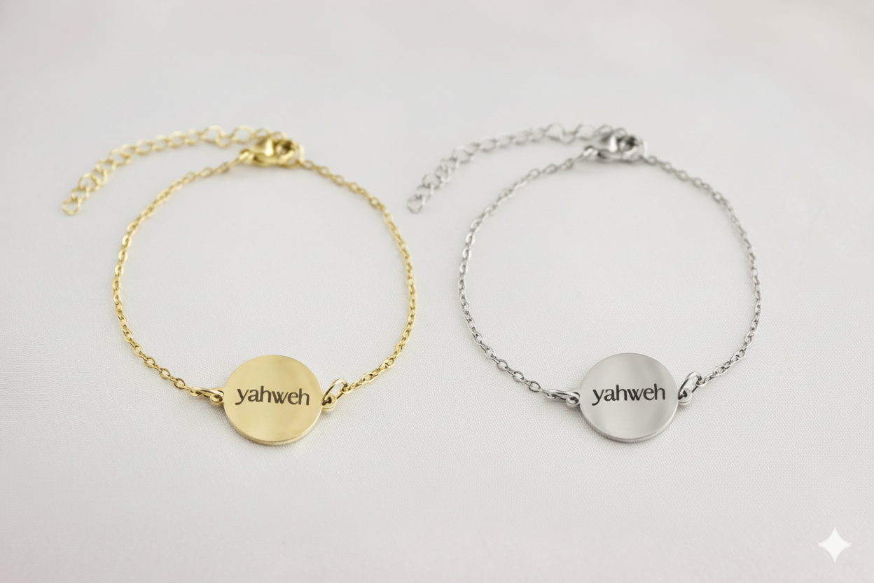 Custom Engraved Round Charm Bracelet - Image 2