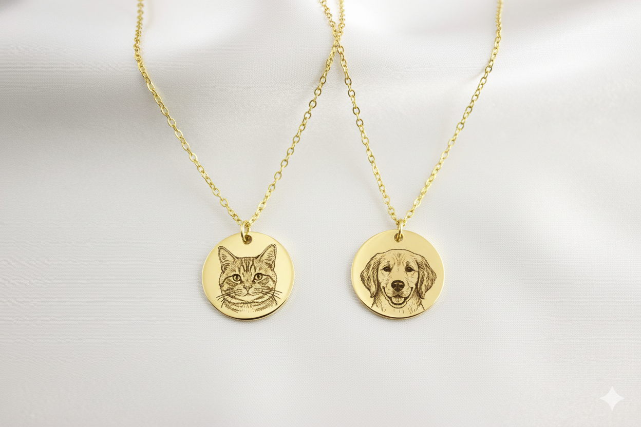 Custom Portrait Round Pendant - Image 4