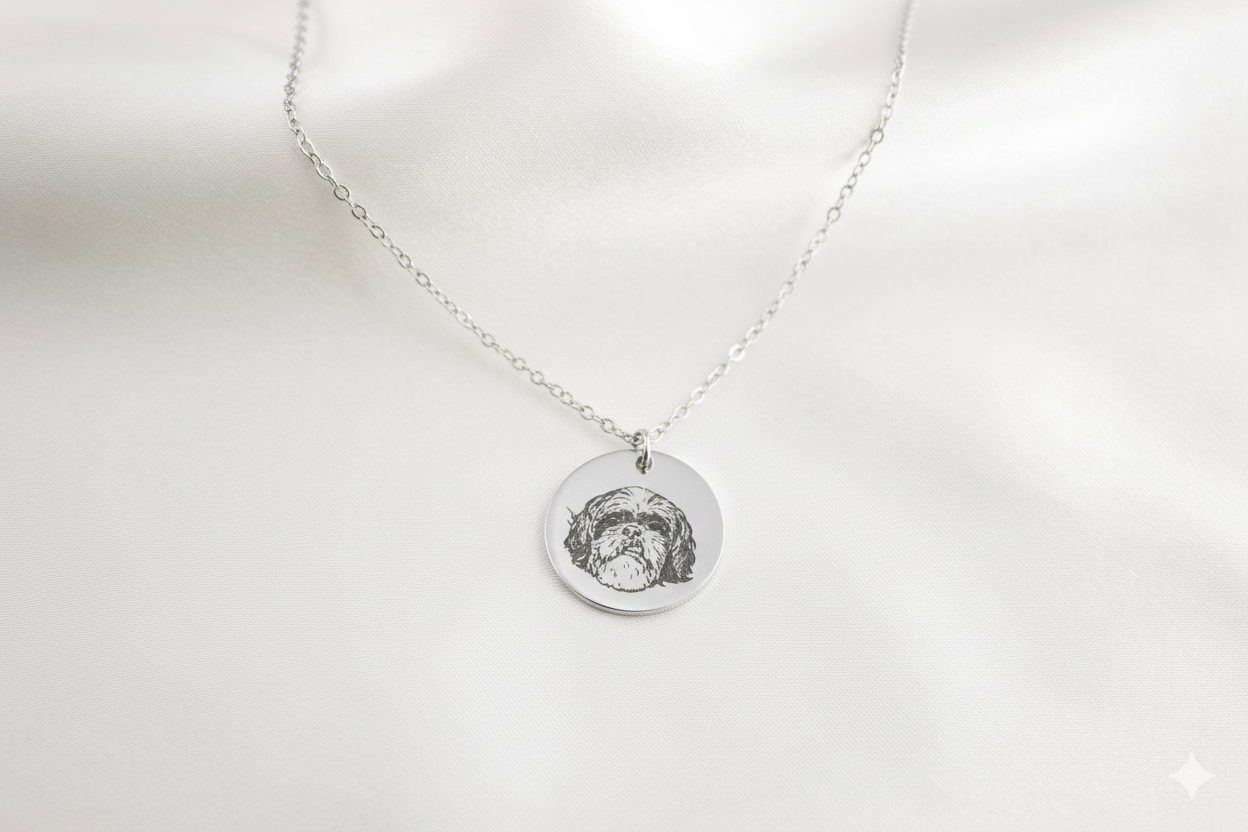 Custom Portrait Round Pendant - Image 2