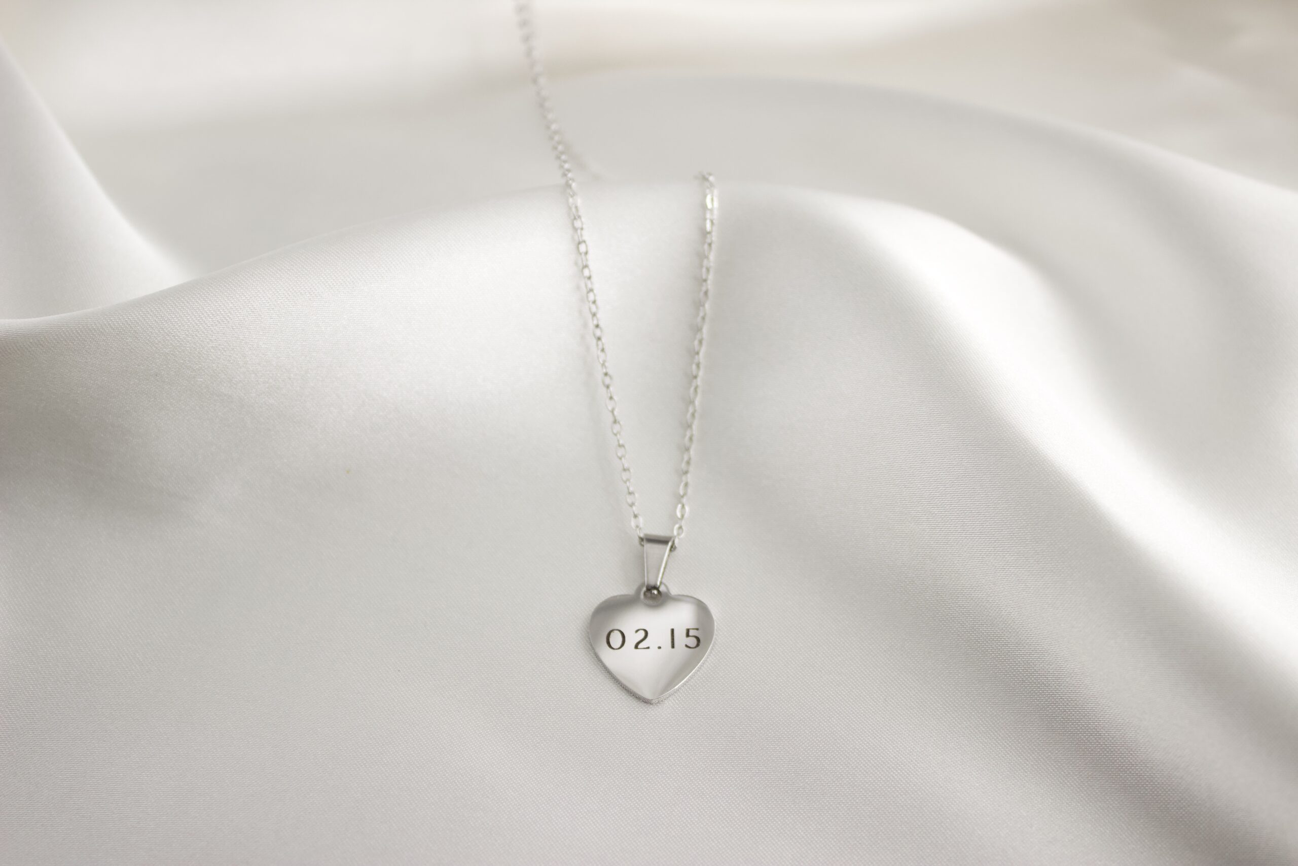 Custom Engraved Heart Pendant Necklace - Image 6