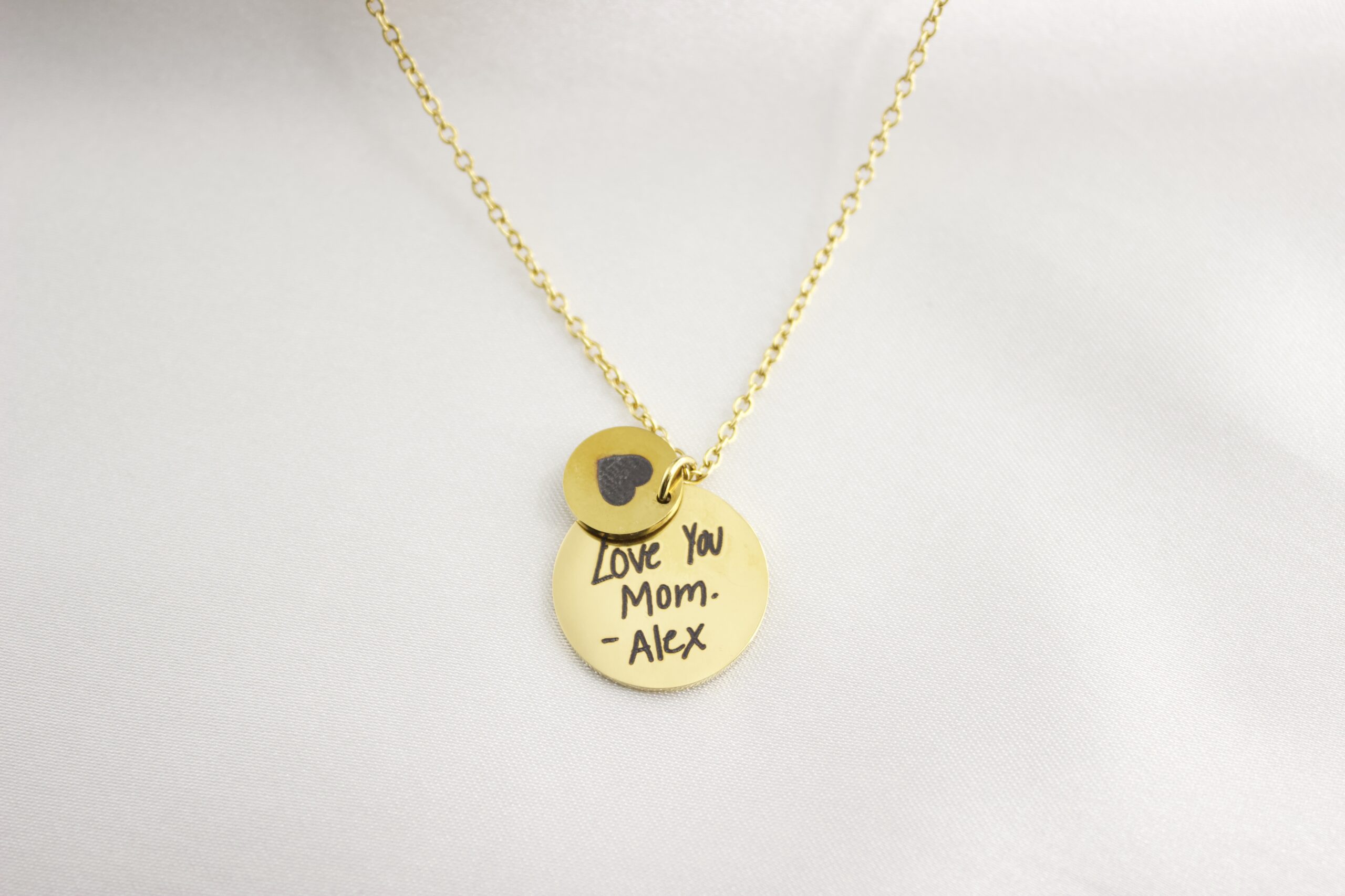 Personalized Handwriting Necklace Pendant - Image 2