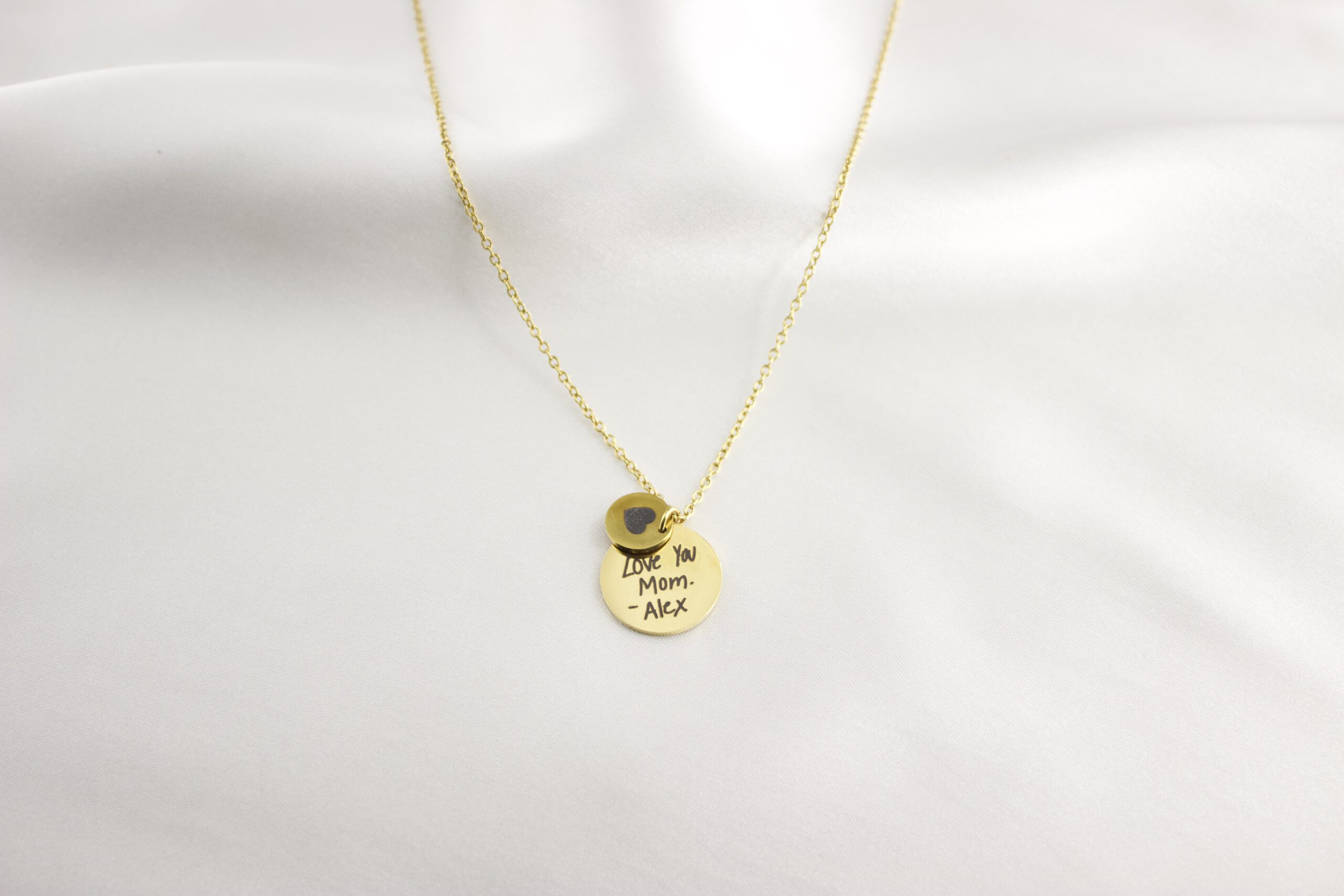 Personalized Handwriting Necklace Pendant - Image 4