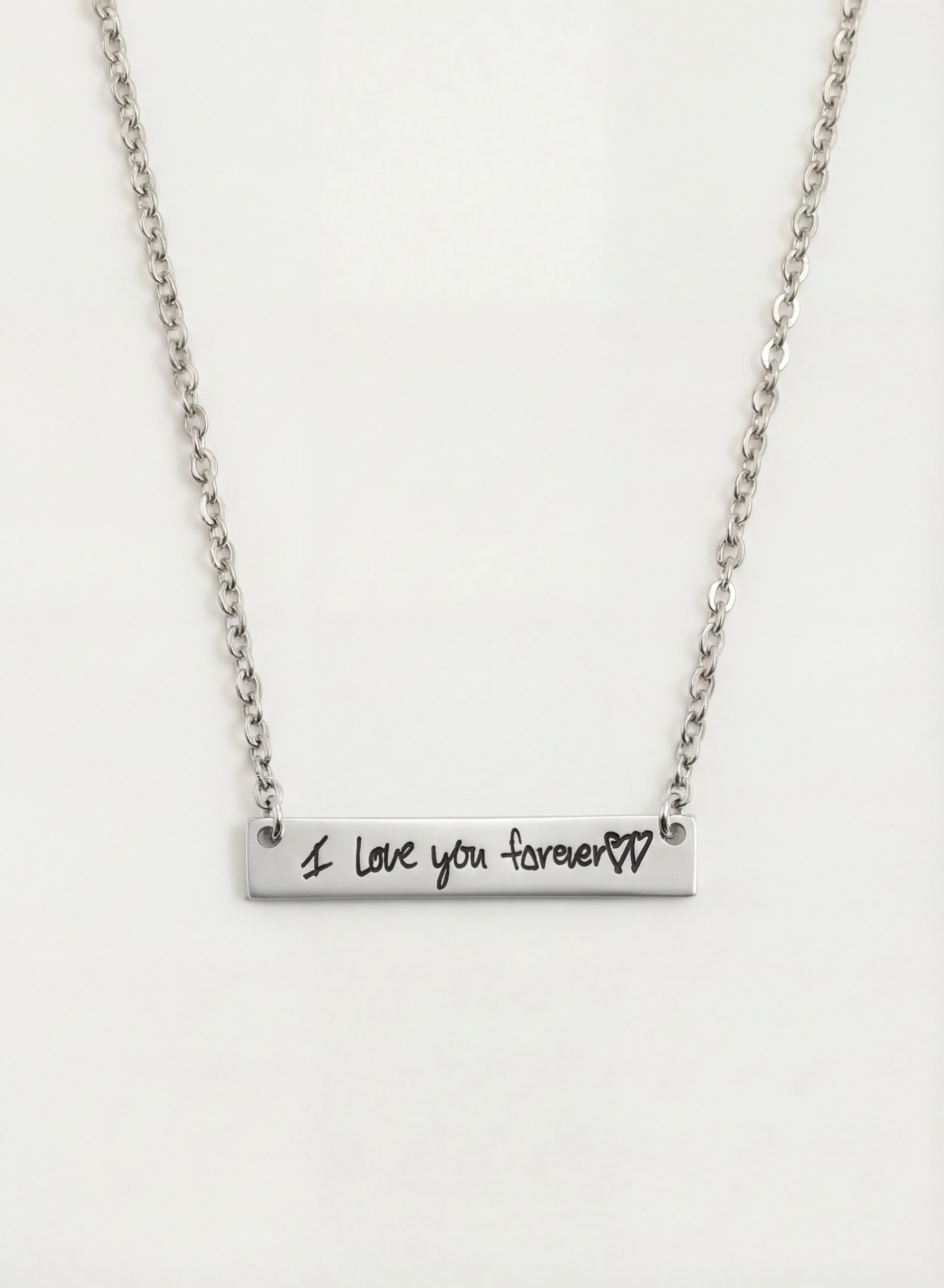 Bar Necklace Handwriting - Image 4