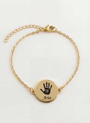 Circle Bracelet Handprint