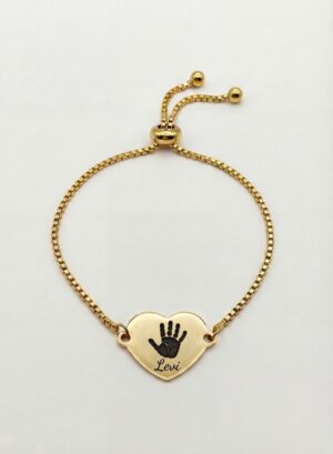 Heart Bracelet Handprint